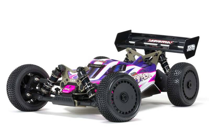 Arrma TLR Tuned TYPHON 1/8 4WD Roller Buggy, Pink/Purple